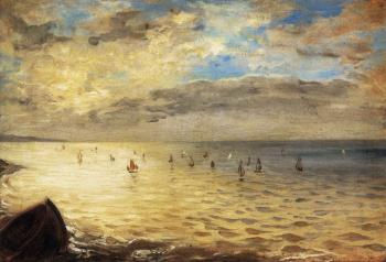 Eugene Delacroix : The Sea from the Heights of Dieppe